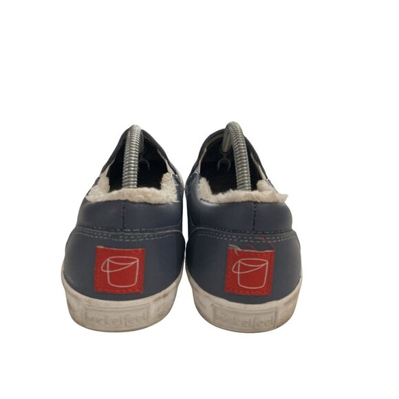 BucketFeet Hipster Penguin Womens Size 8.5 blue lined Slip-On Shoes - Picture 4 of 8